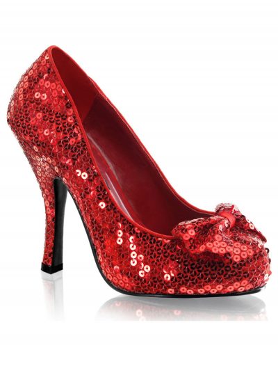 Red Sequin High Heels buy now
