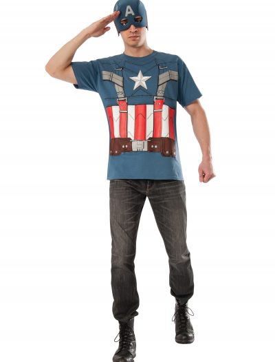 Retro Captain America T-Shirt and Mask buy now