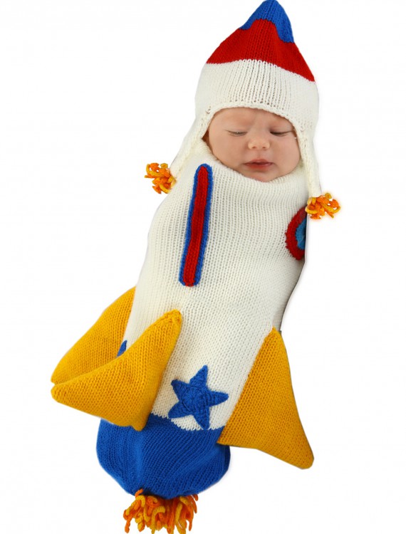 Roger the Rocket Ship Knitted Bunting buy now