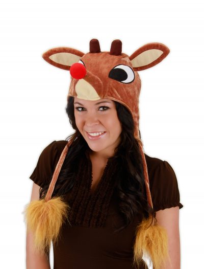Rudolph Light Up Hoodie Hat buy now