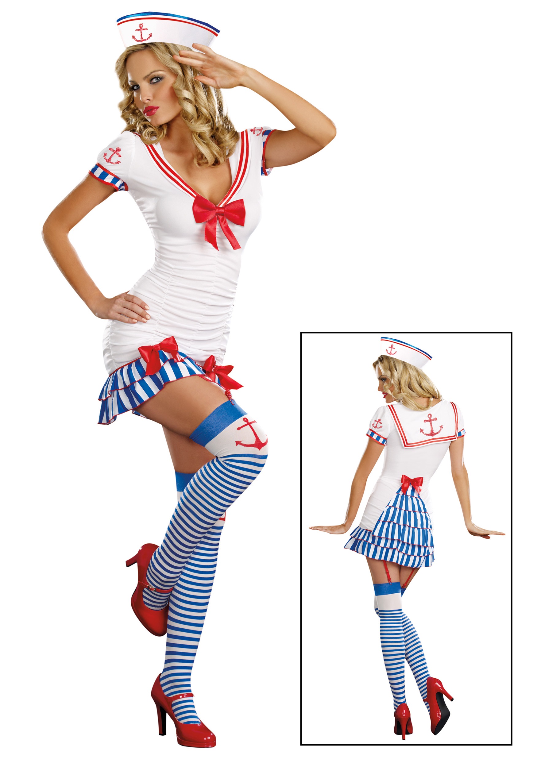 Sailor Pin Up Costume - Halloween Costumes