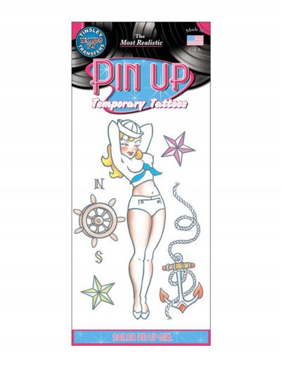 Sailor Pin Up Girl Temporary Tattoos buy now