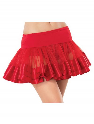 Satin Trim Red Petticoat buy now