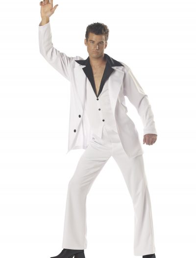 Men's White Disco Suit Costume buy now