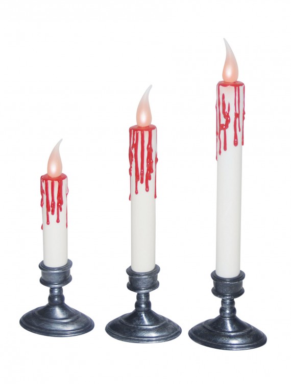 Set of 3 White Blood Dripping Candles buy now