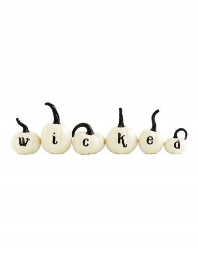 Set of 6 White Wicked Pumpkins buy now