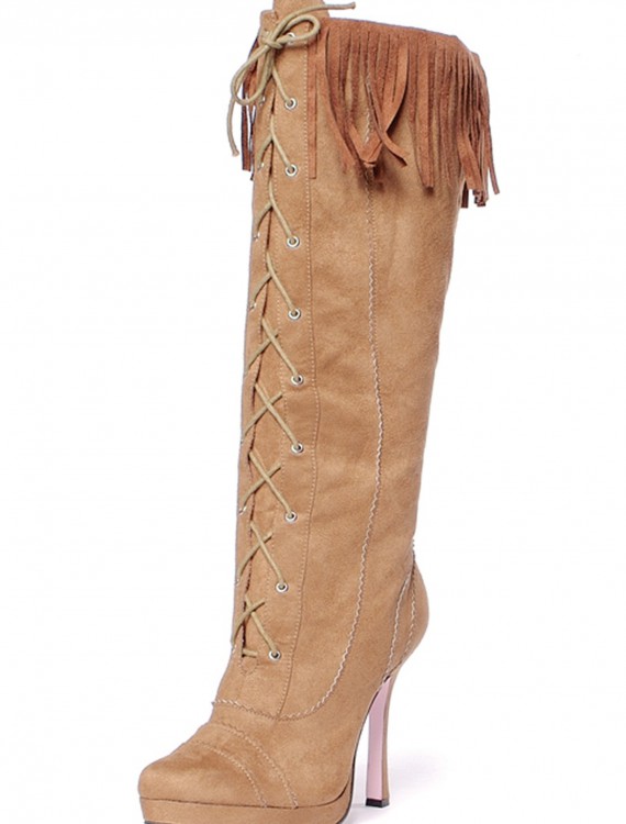 Sexy Suede Fringe Boots buy now