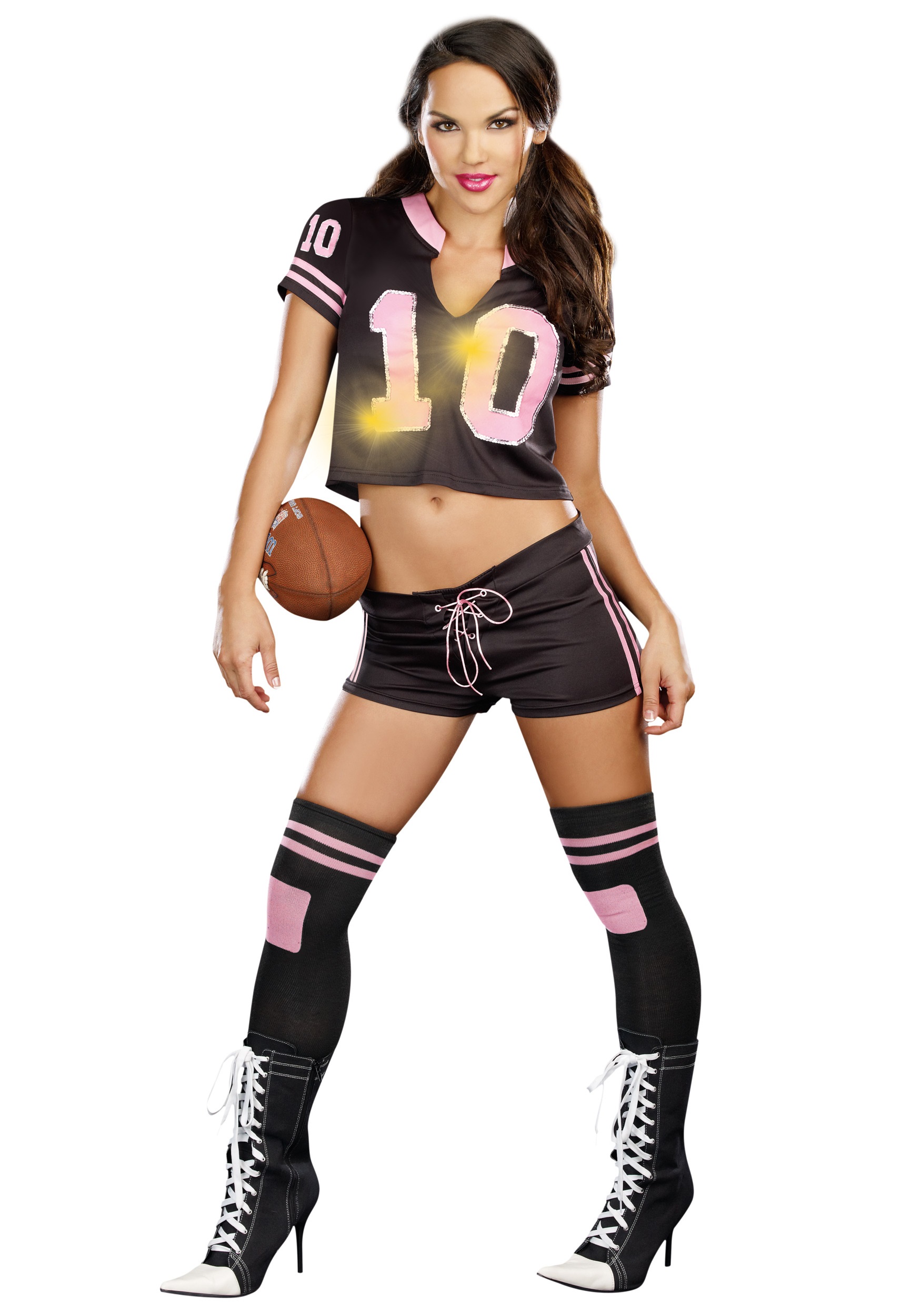 This Women's Sexy Touchdown Football Costume is a feminine version of ...