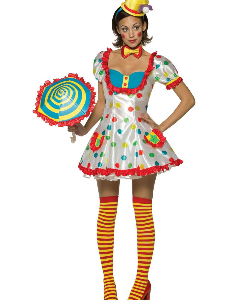 Sexy Womens Clown Costume - Halloween Costumes