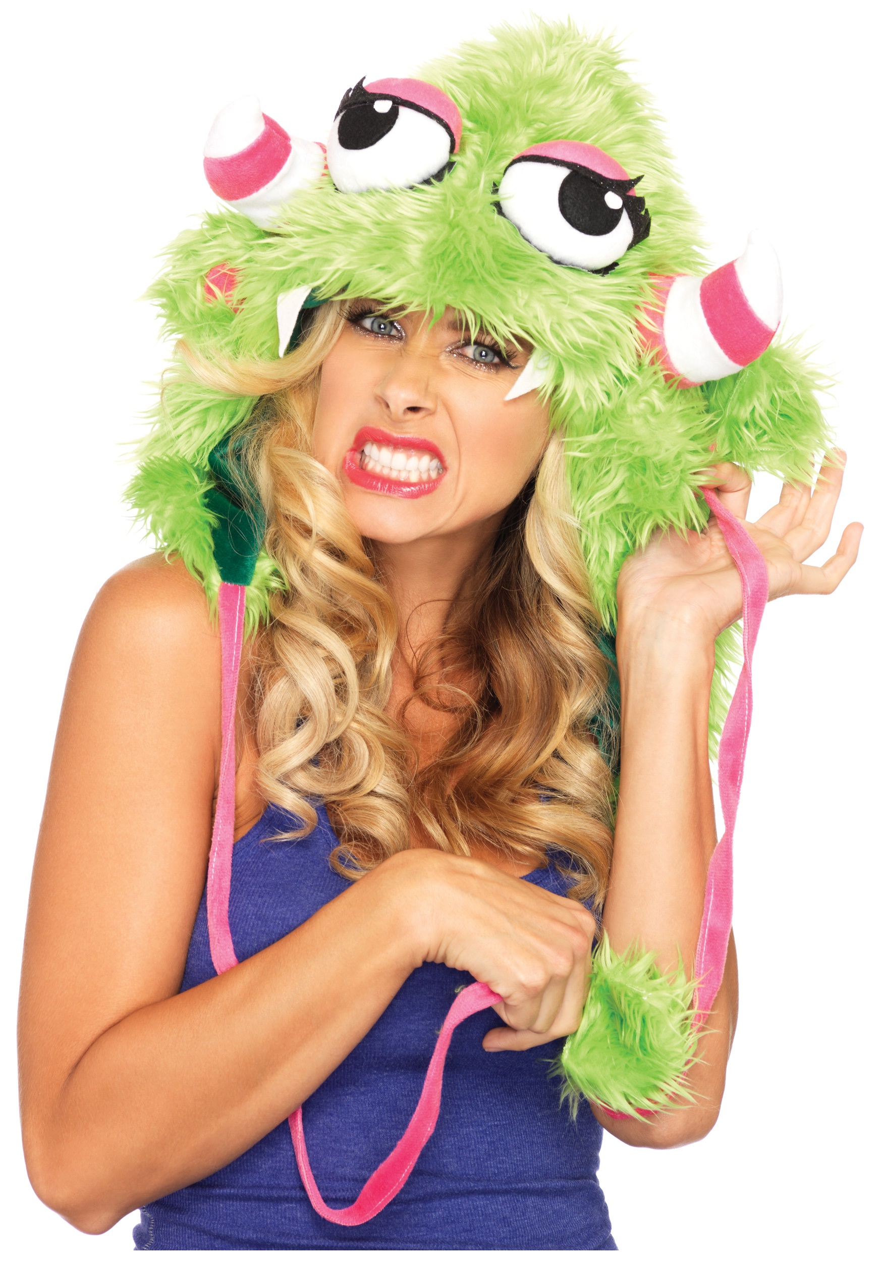 Silly Billy Furry Monster Hood - Halloween Costumes.
