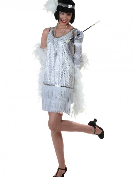 Silver Flapper Dress buy now