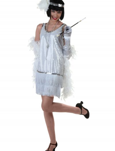 Silver Plus Size Flapper Dress buy now