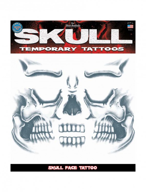 Skull Face Temporary Tattoo buy now