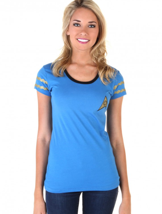 Star Trek Starfleet Blue Juniors Costume T-Shirt buy now