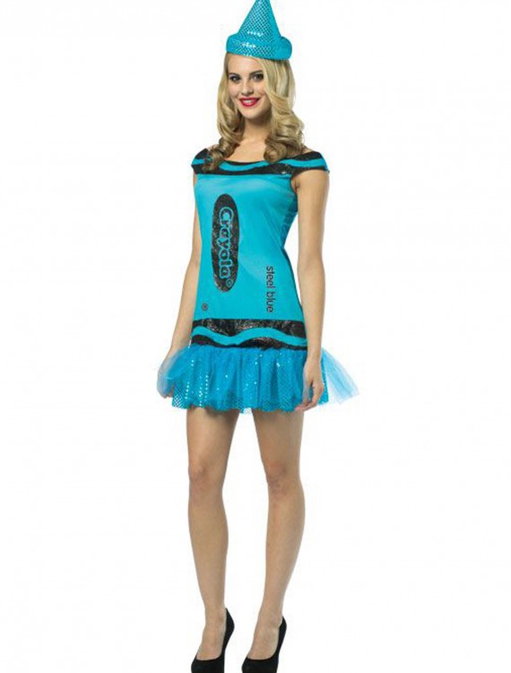 Teen Crayola Steel Blue Glitz Dress buy now