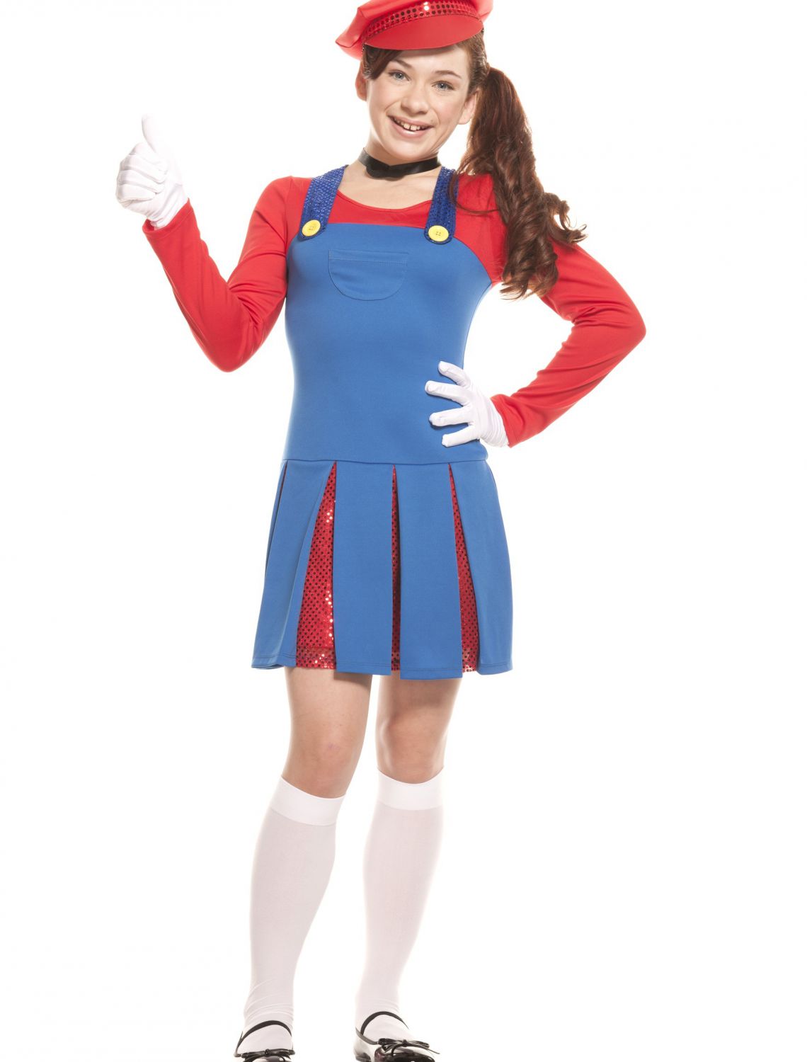 Teen Super Maria Costume - Halloween Costumes