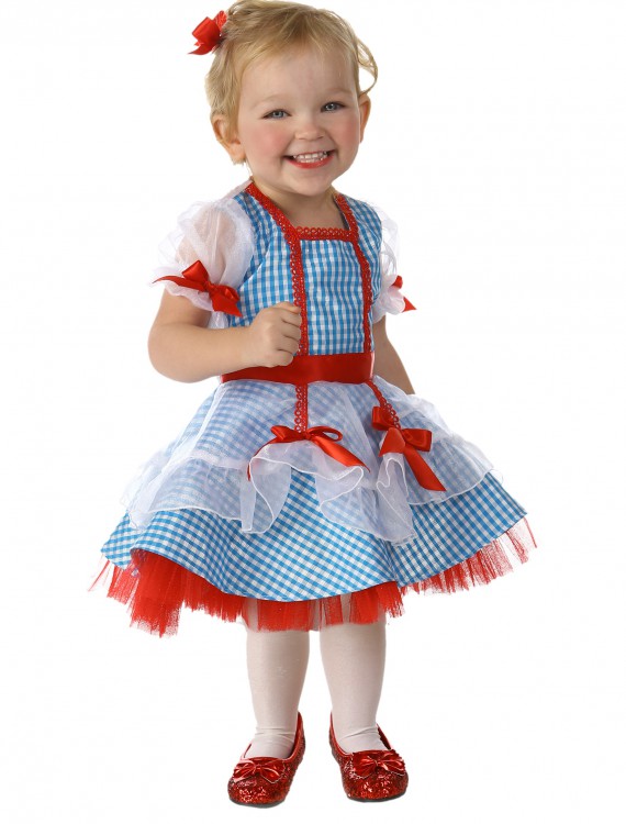 Child Wizard of Oz Dorothy Glitter Costume buy now