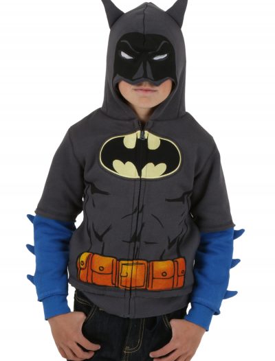 Toddler Grey Batman Costume Hoodie buy now
