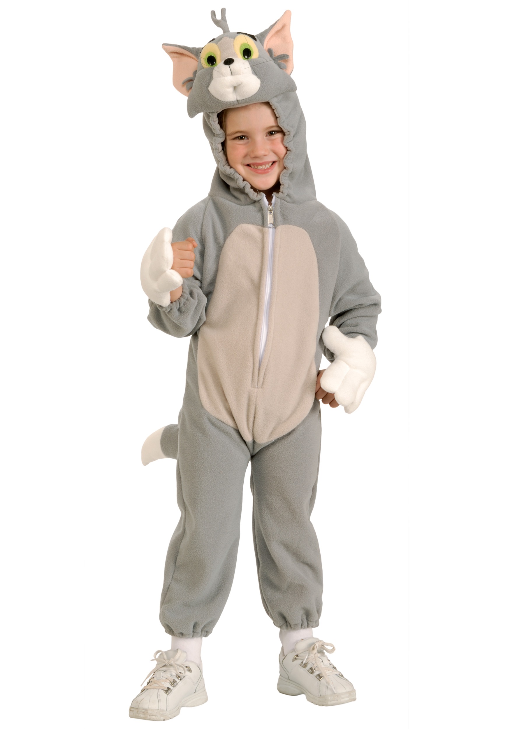 Become a character from the tom and jerry cartoon with this tom costume. 