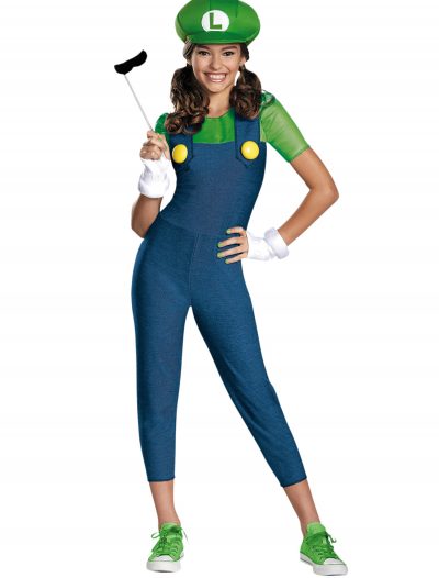 Tween Girls Luigi Costume buy now