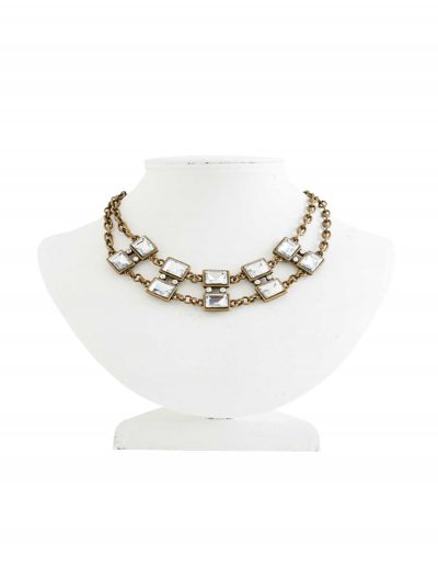 Vintage Brass Double Chain Necklace buy now