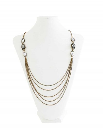 Vintage Brass Multi Chain Necklace buy now