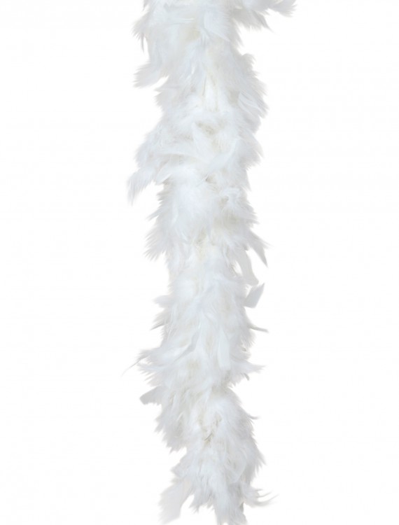 White 80 Gram Feather Boa buy now