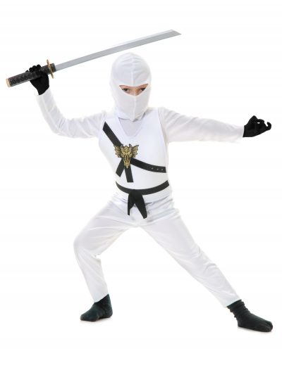 White Child Ninja Costume buy now