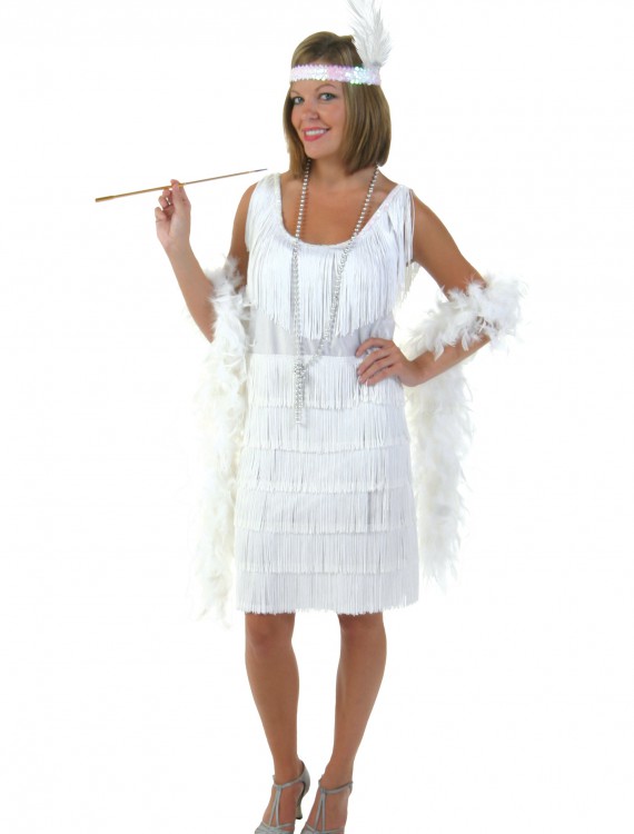 White Flapper Girl Costume buy now