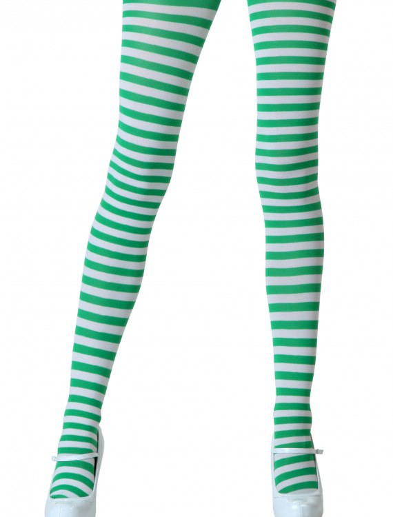 White / Kelly Green Tights buy now