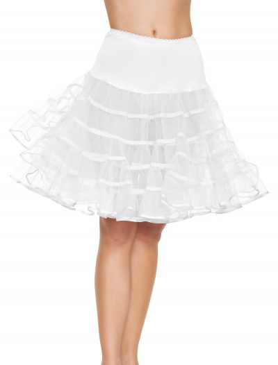 White Knee Length Petticoat buy now
