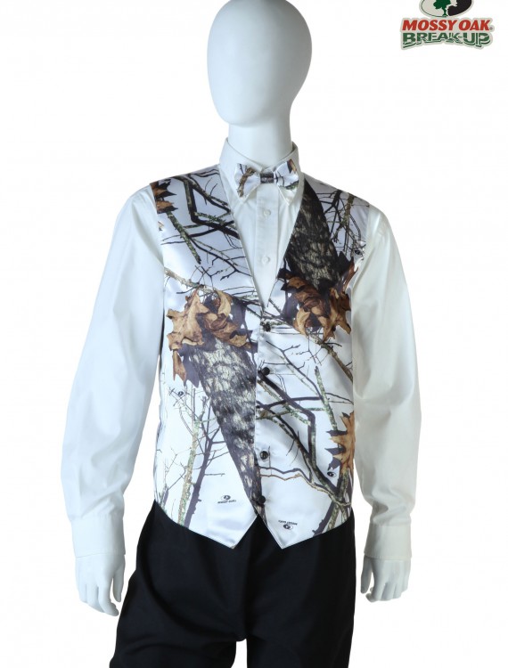 White Mossy Oak Full Back Vest buy now