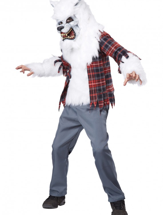 Child White Werewolf Costume buy now