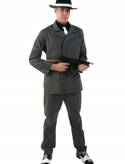 Wide Stripe Plus Size Gangster Costume buy now