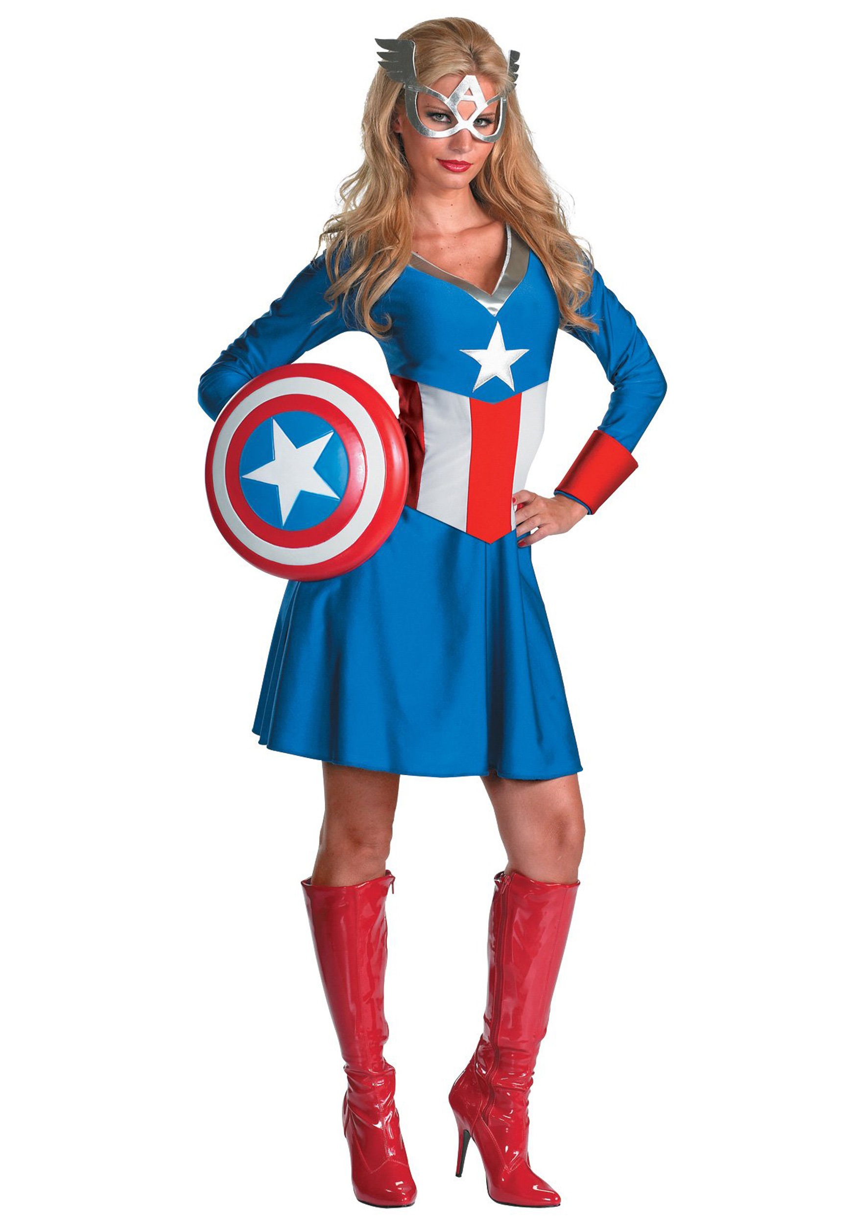 Women’s Captain America Costume. 