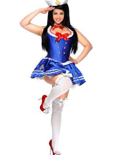 Womens Plus Size Sailor Corset Costume buy now