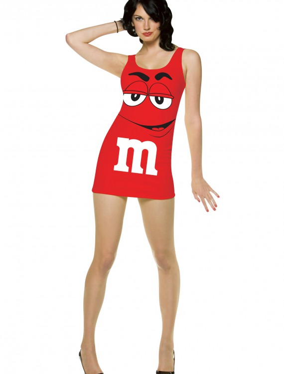 Womens Red M&M Costume buy now