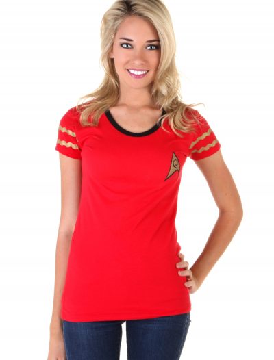 Womens Star Trek Starfleet Red Costume T-Shirt buy now