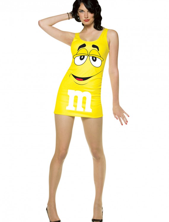 Womens Yellow M&M Costume buy now