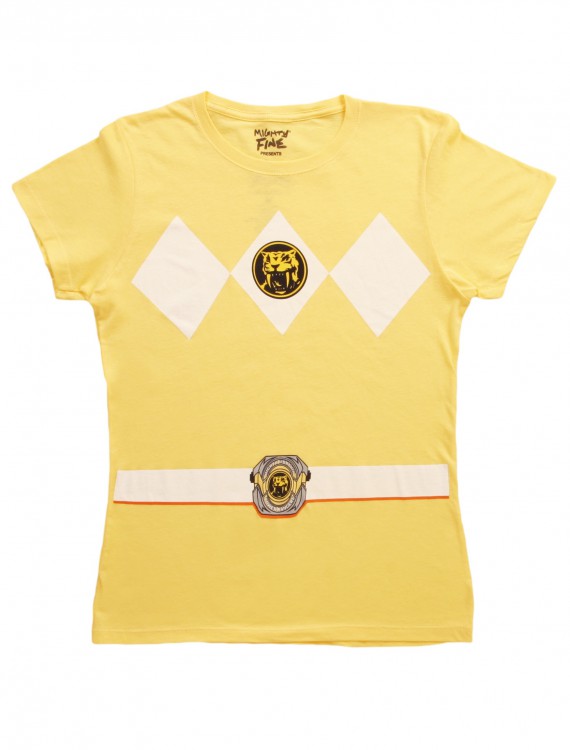 Womens Yellow Power Ranger Costume T-Shirt buy now