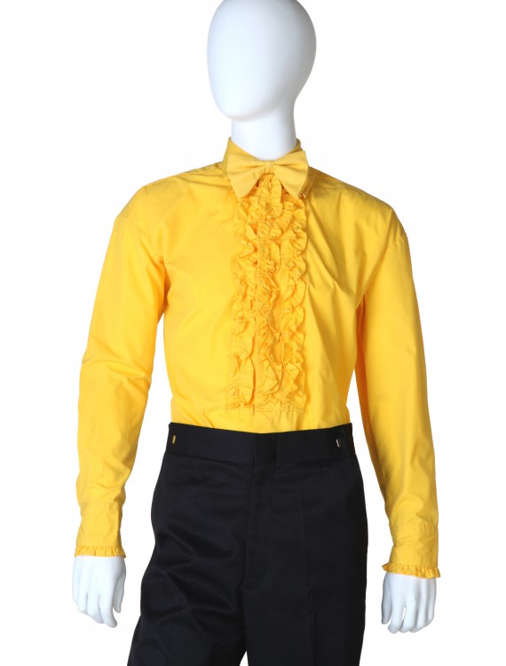 Yellow Ruffled Tuxedo Shirt buy now